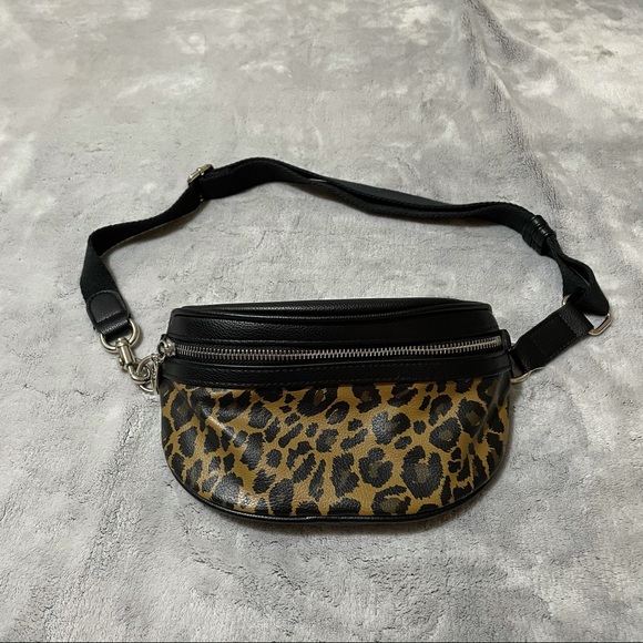 Leopard Print Faux Leather Adjustable Fanny Pack - Picture 6 of 7